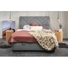 Bed CONTINENTAL 160, GRAY